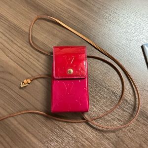 Louis Vuitton pink Vernis pouch rare*